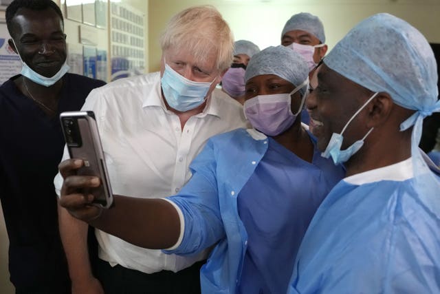 Boris Johnson visit to medical centre – Surrey