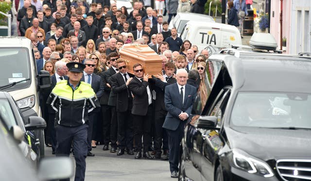 Ciaran Keating's funeral