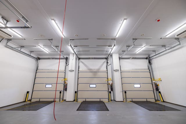 Photo issued by Portsmouth International Port of bio-secure loading bays at the new border control post built to handle inspections on animal products and plant and forest products coming from the European Union