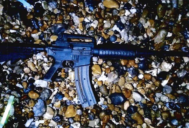 The gun Craig Savage used during the shooting