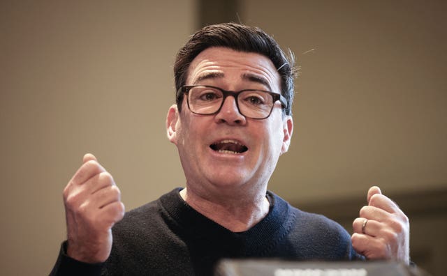 Mayor of Greater Manchester Andy Burnham