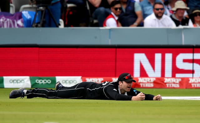 An outstanding catch by Lockie Ferguson saw Eoin Morgan march off for nine runs, leaving England with serious work to do 