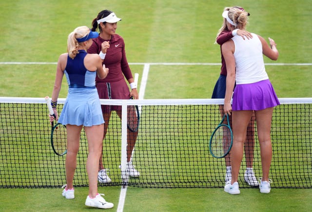 Katie Boulter and Emma Raducanu