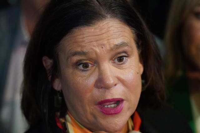 Sinn Fein president Mary-Lou McDonald