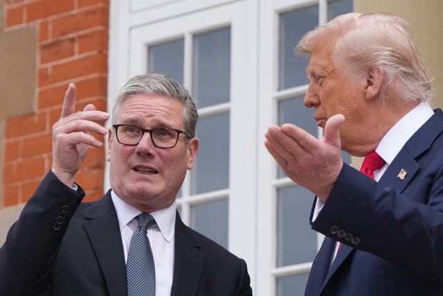 Prime Minister Sir Keir Starmer and US President Donald Trump in South Ayrshire
