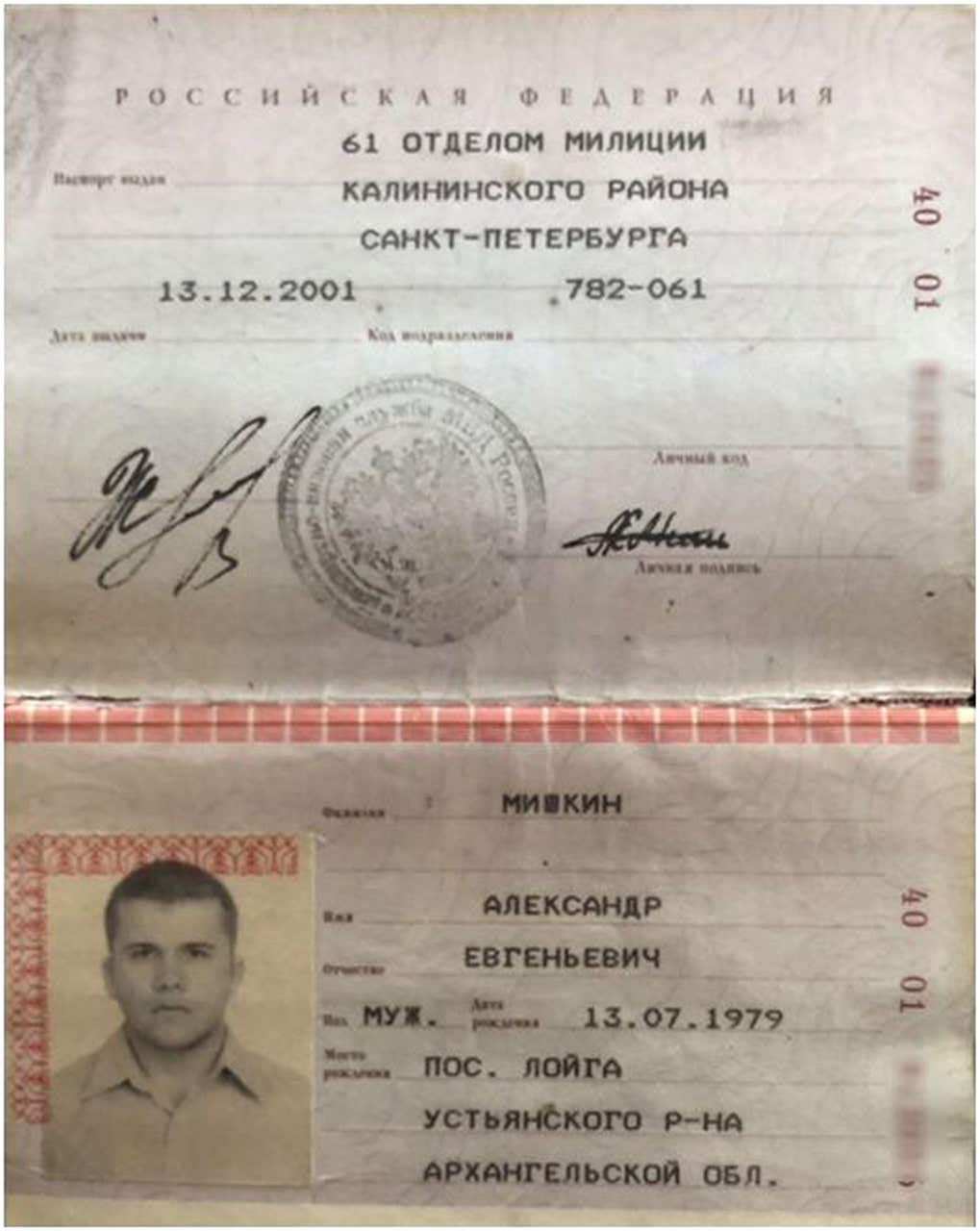 Паспорта Мишкина и Чепиги