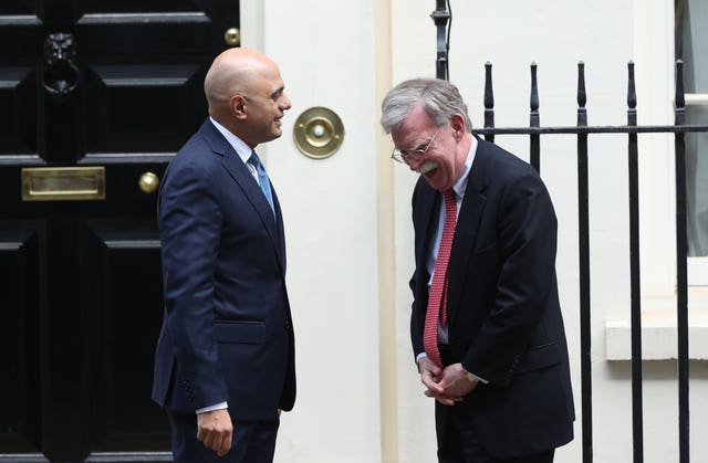 National Security Advisor John Bolton in London