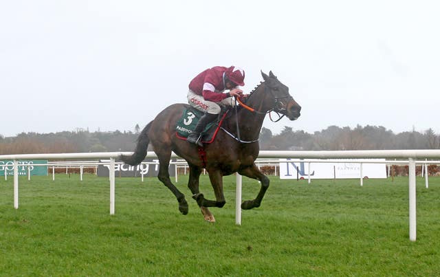 Conflated on his way to victory in the Irish Gold Cup