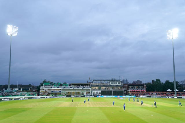 A general view of the action between England and Sri Lanka during a women’s One Day International