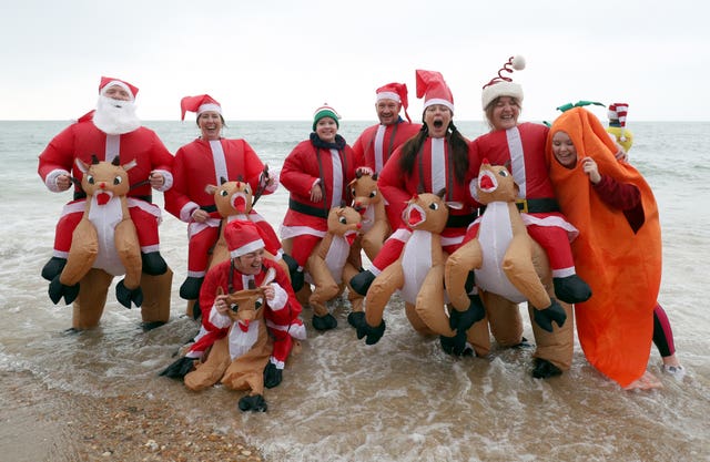 Christmas Day swim – Bournemouth