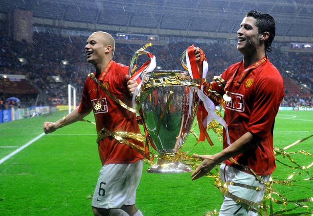Cristiano Ronaldo helped Manchester United to win the Champions League in 2008 