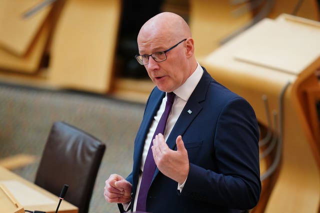 First Minister John Swinney 