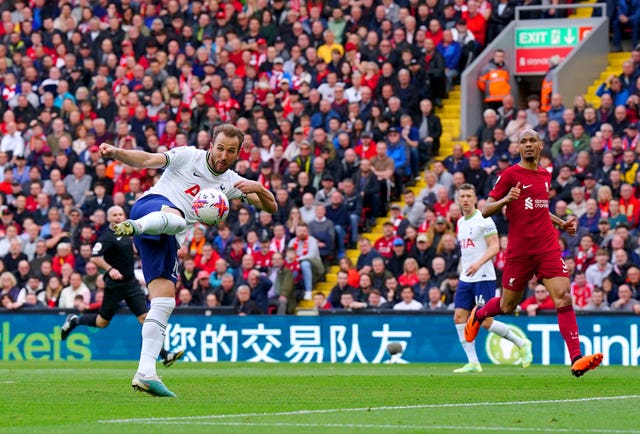 Harry Kane scored his 208th Premier League goal in Tottenham's 4-3 defeat to Liverpool 
