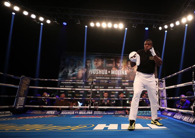 Anthony Joshua v Eric Molina Public Workout – Manchester Arena