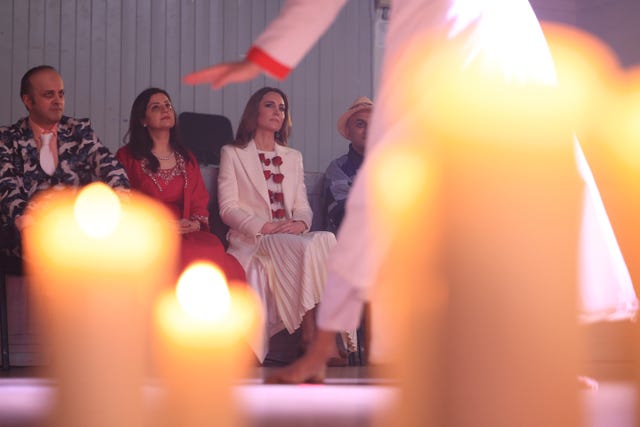 The Princess of Wales watches dancers at The Aakash Odedra Company in Leicester 