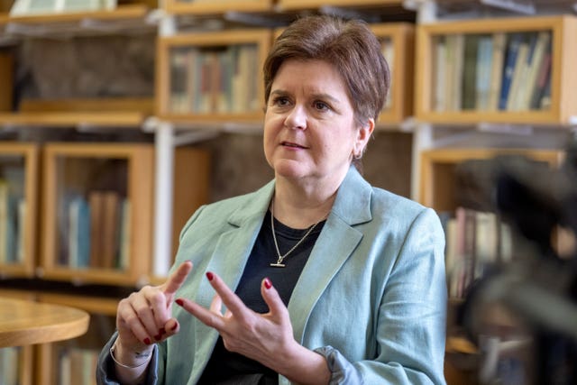 Nicola Sturgeon leaves Holyrood