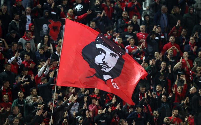 Albania fans made their feelings known when the wrong national anthem was played