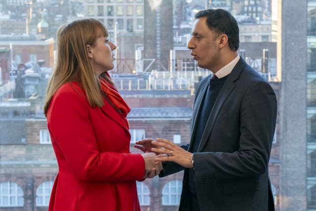 Angela Rayner and Anas Sarwar