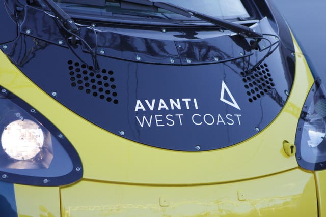 The front of an Avanti West Coast train