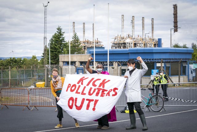 Mossmorran petrochemical refinery protest