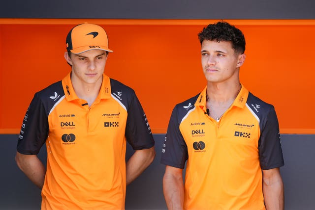 Oscar Piastri (left) and Lando Norris 
