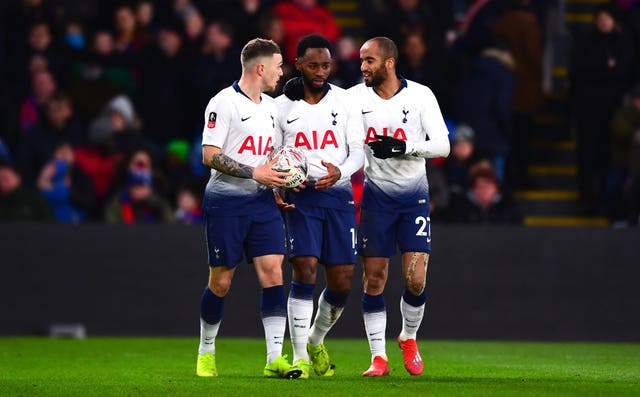 Tottenham named a much-changed side for the FA Cup exit at Crystal Palace