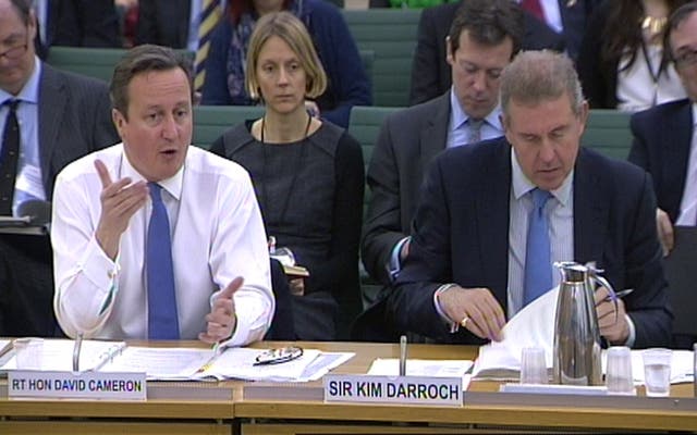 Sir Kim Darroch and David Cameron