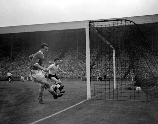 John Charles Scores Against England