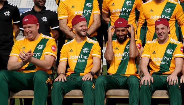 Ben Duckett, second from left, could be batting at number three for Nottinghamshire