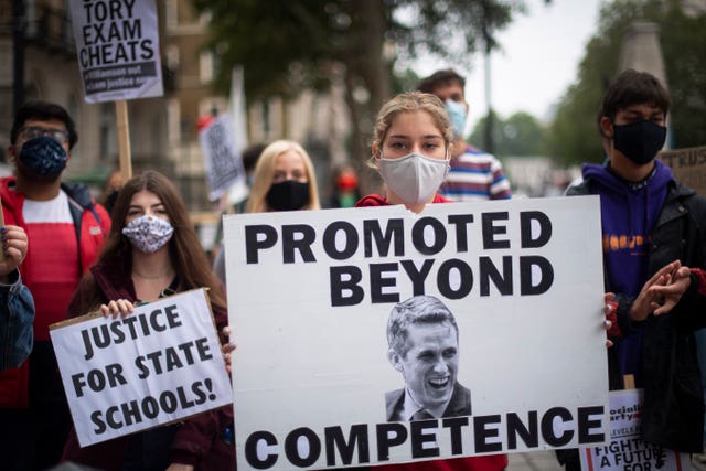 Students have previously protested about the Government's handling of the pandemic