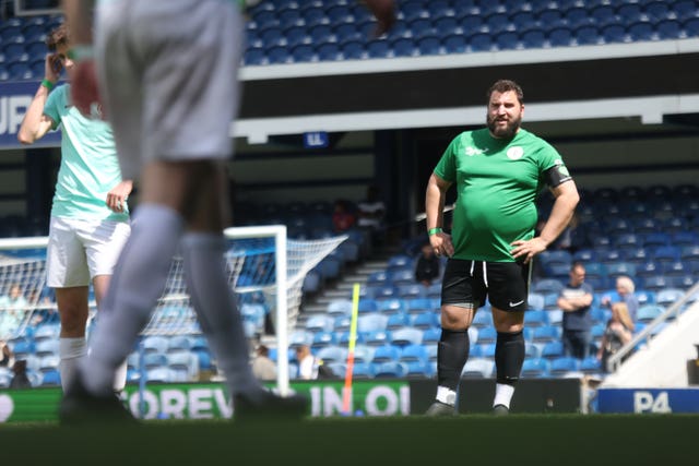 Grenfell AFC player Ivan Costa during a match against South London FC