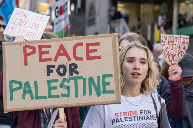Marchers in Edinburgh