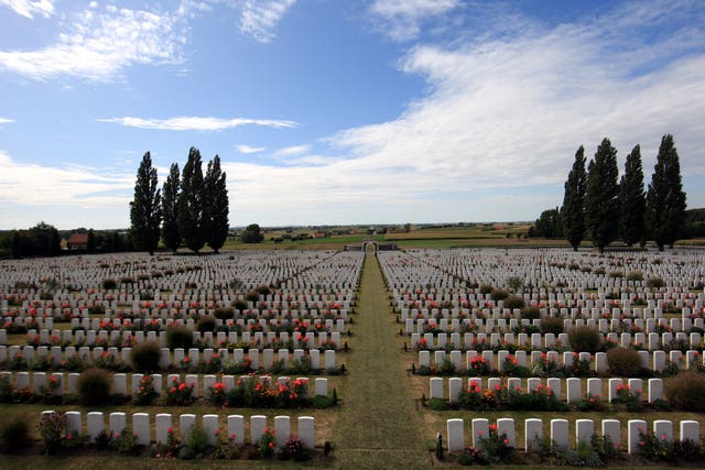 Tyne Cot cemetery at Passchendale