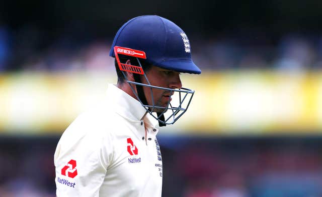 Alastair Cook was another Nathan Lyon victim