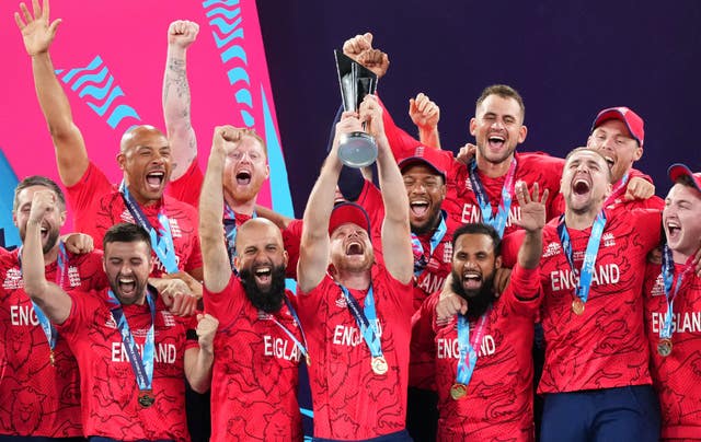 England celebrate winning the T20 World Cup