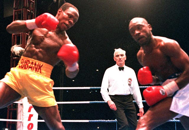 Chris Eubank, left, and Nigel Benn had a bitter feud that raged long after their in-ring battles (Sean Dempsey/PA)