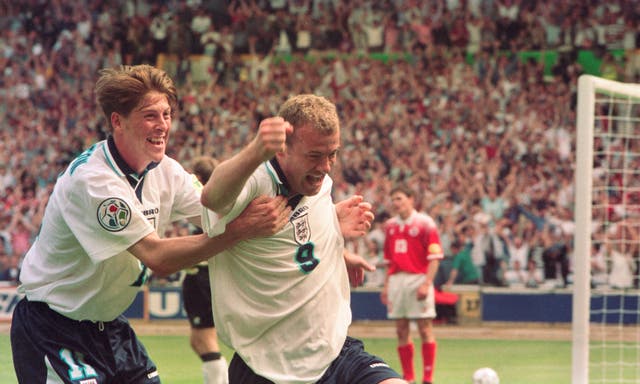 Alan Shearer got England's Euro 96 campaign up and running with a goal against Switzerland at Wembley. (Adam Butler/PA)