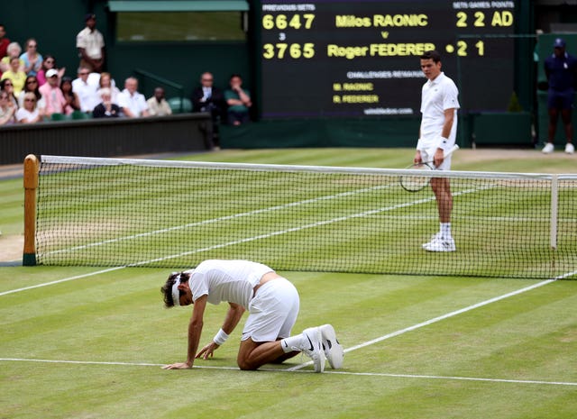 Milos Raonic held his nerve to defeat Federer in five sets and reach the final