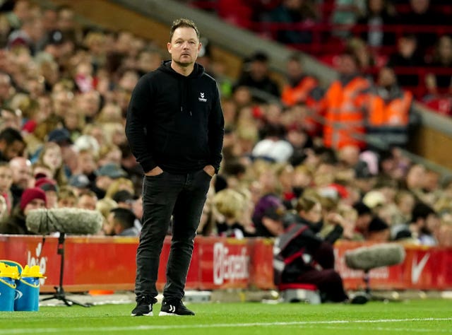 Everton manager Brian Sorensen (Martin Rickett/PA).