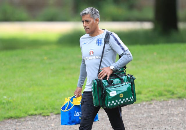 Rob Chakraverty is the England team doctor. (Mike Egerton/PA)