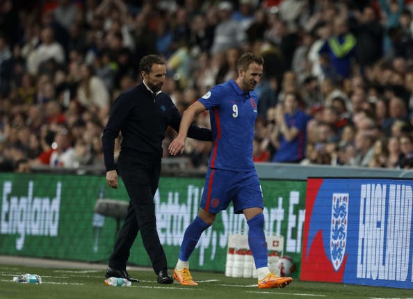 Gareth Southgate and Harry Kane