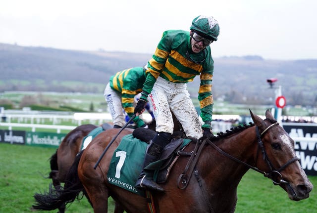 John Gleeson celebrates 