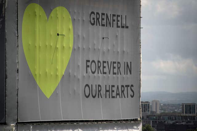 Grenfell tower block fire in London