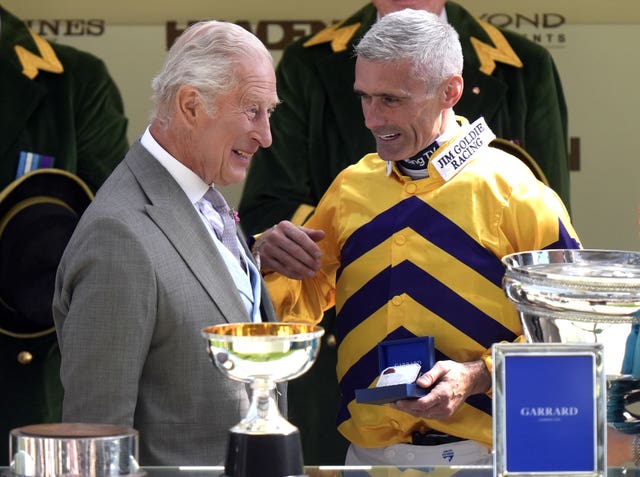 The King with winning rider Paul Mulrennan 
