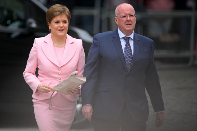 Nicola Sturgeon and Peter Murrell