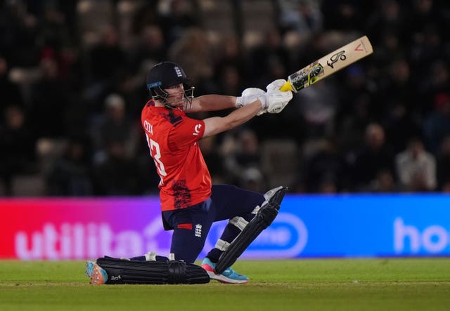 Jordan Cox batting in a T20 for England