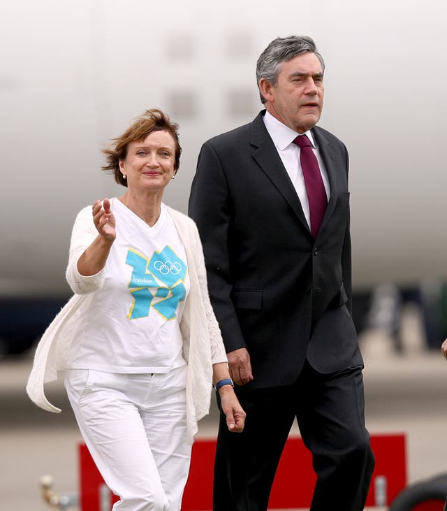 Prime Minister Gordon Brown and Minister for the Olympics and London Tessa Jowell (left) at Heathrow Airport for the arrival of the Great Britain team from the Olympic Games in Beijing, China (David Davies/PA)