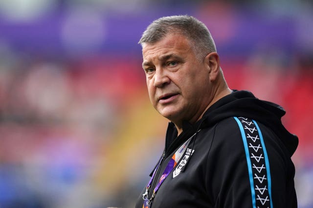 England coach Shaun Wane prior to a game 