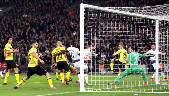 Fernando Llorente, right of post, added the gloss for Spurs 