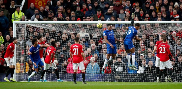 David De Gea felt he was obstructed by Dominic Calvert-Lewin